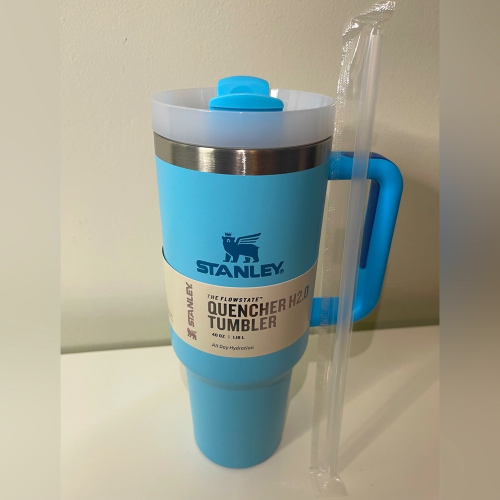 Stanley Blue Insulated Tumbler with Comfortable Handle